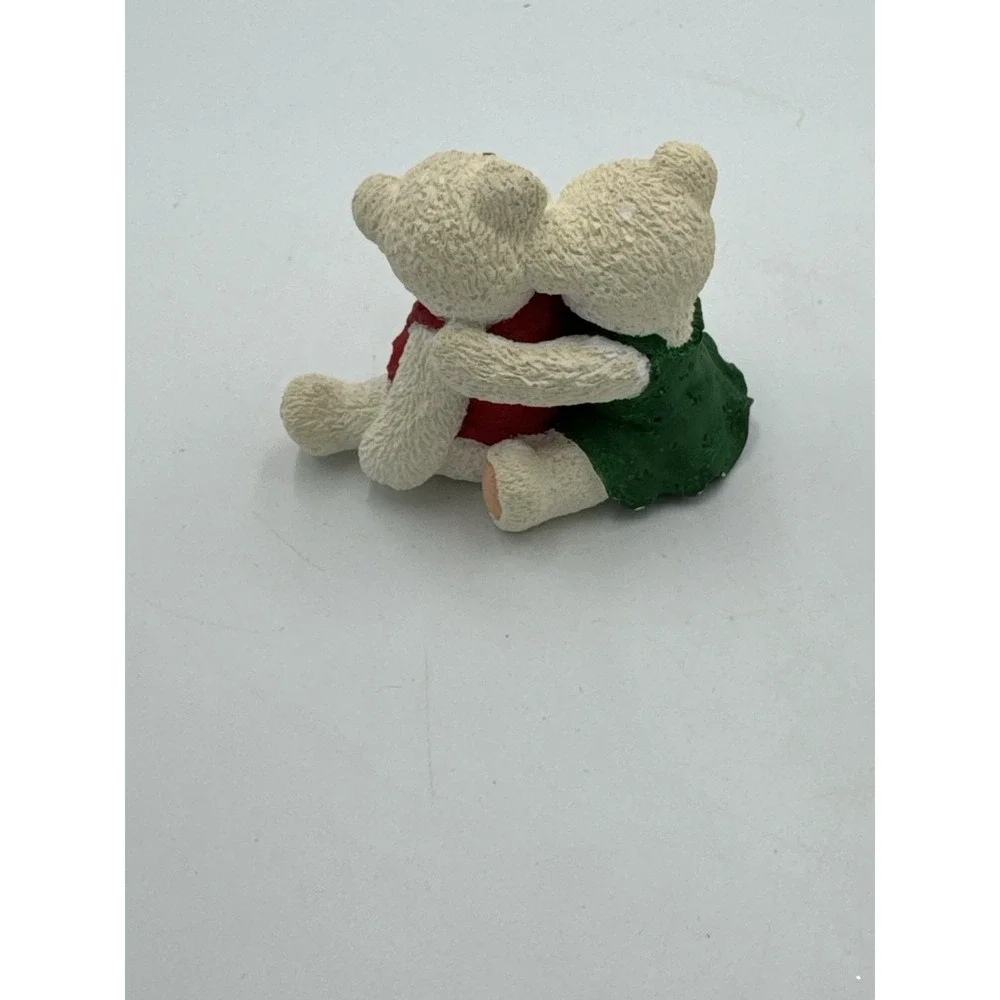 Vintage Ceramic Christmas Bears Figurine